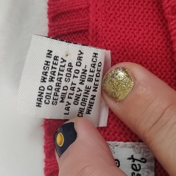 Isabella's Closet Sexy Festive Red Elf Crew Neck Sweater 100% Cotton Size S - Picture 10 of 16